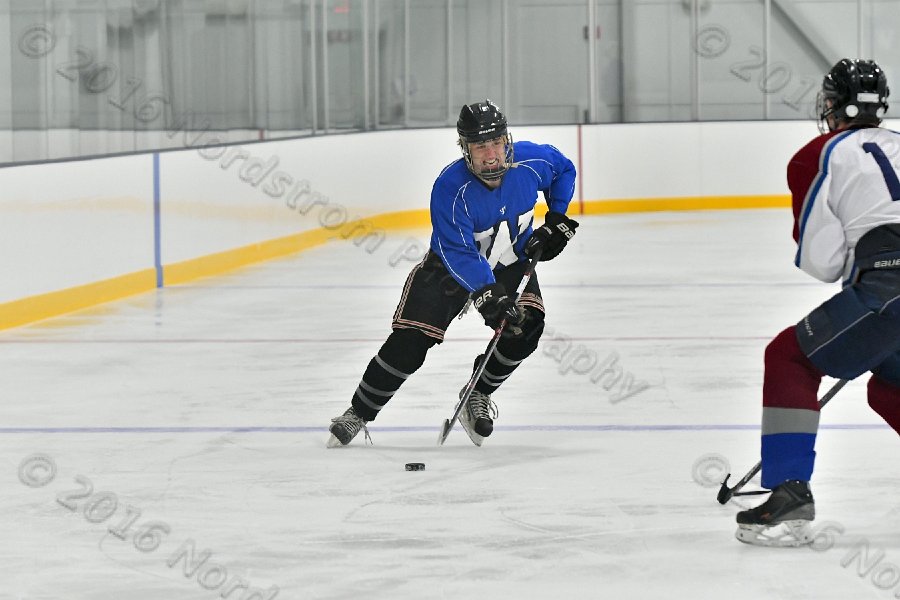 Wheaton College Men\'s Ice Hockey vs Middlesex Community College. - Photo By: KEITH NORDSTROM